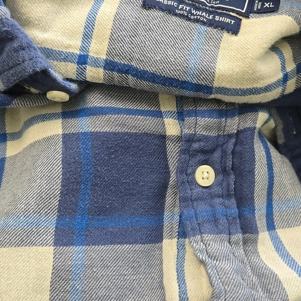Vineyard Vines Classic Fit Whale Flannel Long Sleeve Size XL - Picture 5 of 6
